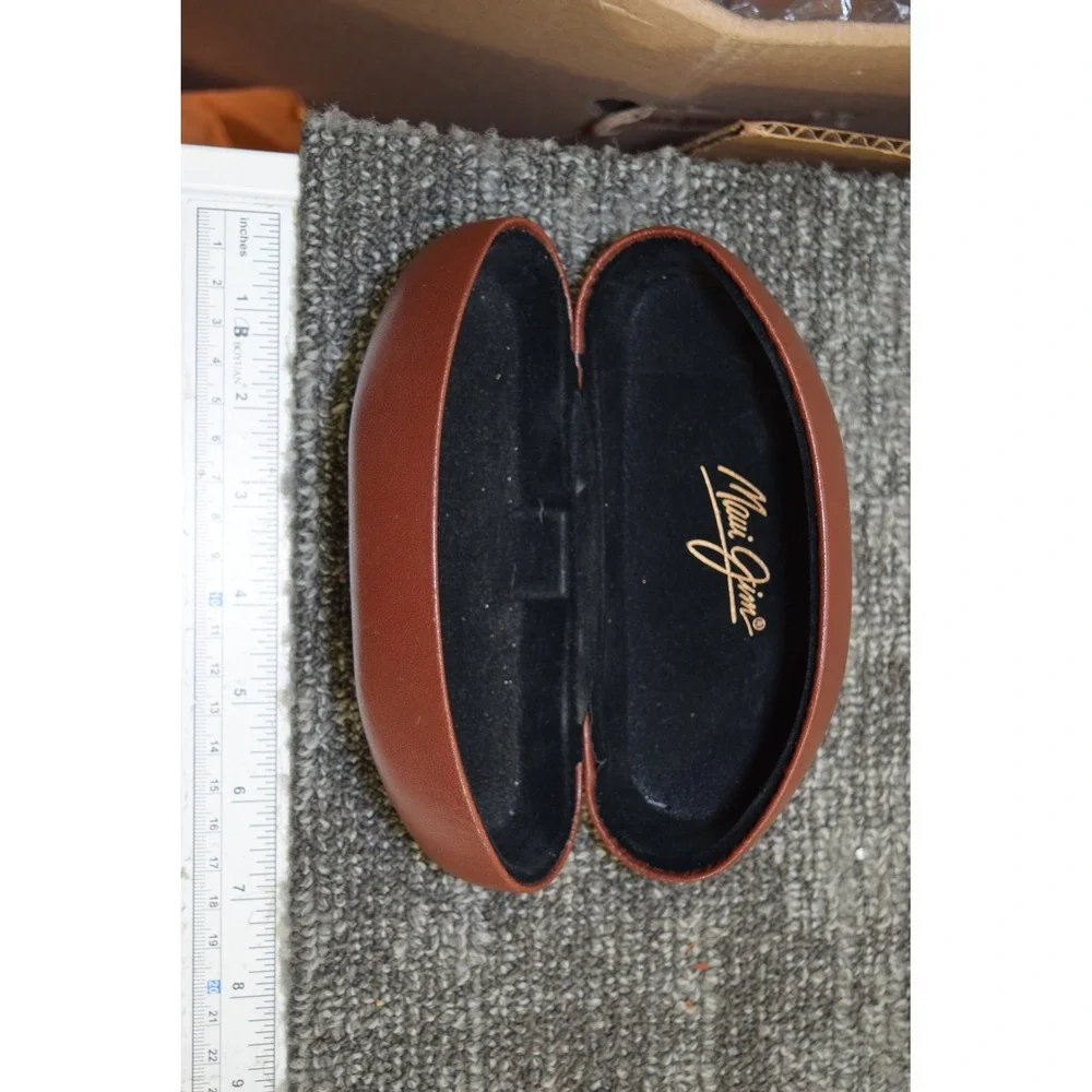 Maui Jim Sunglasses Eyeglasses Clam Shell Hard CASE ONLY Brown